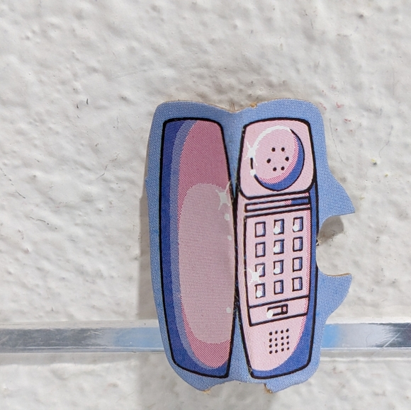 Vintage Barbie Doll Sized Phone, Cardboard - Picture 3 of 6